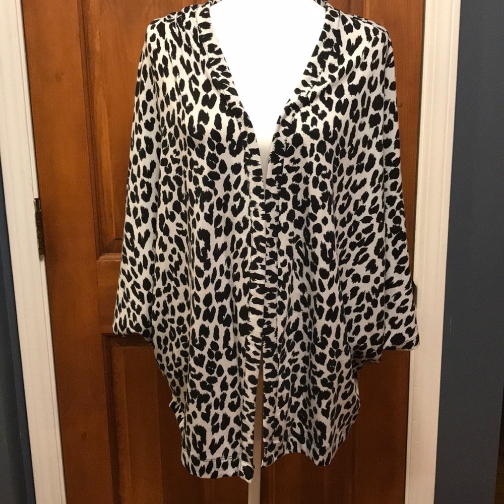 4/$30 Serena Williams Animal Print Cape Cardigan